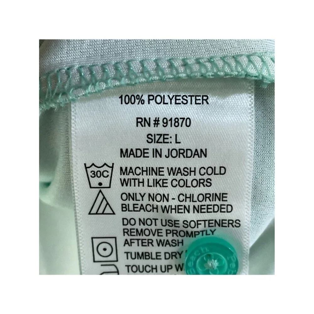 NWT Pebble Beach Men's L Mint Green Dry-Luxe Performance Polo